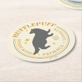 HUFFLEPUFF™ Badger House Pride Abzeichen Runder Pappuntersetzer (Angewinkelt)