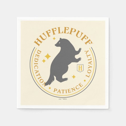 HUFFLEPUFF™ Badger House Pride Abzeichen Serviette (Vorderseite)
