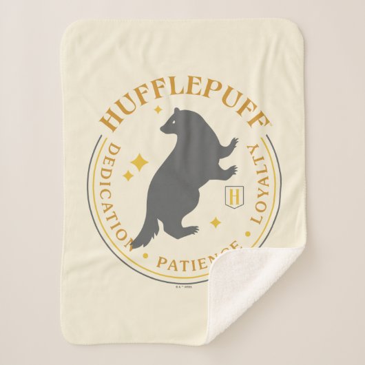 HUFFLEPUFF™ Badger House Pride Abzeichen Sherpadecke (Vorderseite)