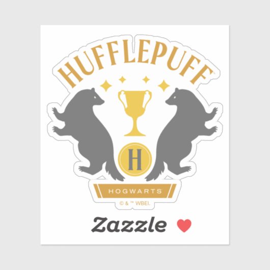HUFFLEPUFF™ Badger und Cup House Pride Grafik Aufkleber (Blatt)