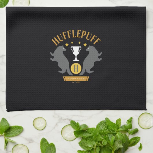 HUFFLEPUFF™ Badger und Cup House Pride Grafik Geschirrtuch (Gefaltet)