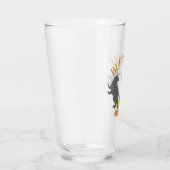 HUFFLEPUFF™ Badger und Cup House Pride Grafik Glas (Rechts)
