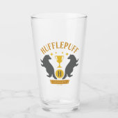 HUFFLEPUFF™ Badger und Cup House Pride Grafik Glas (Vorderseite)