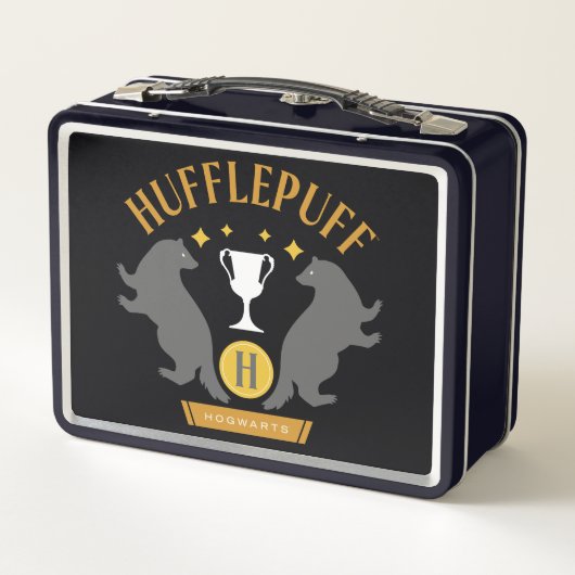HUFFLEPUFF™ Badger und Cup House Pride Grafik Metall Brotdose (Rückseite)