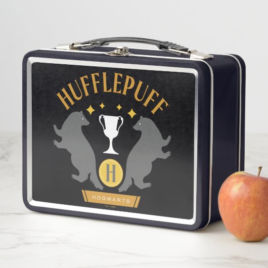 HUFFLEPUFF™ Badger und Cup House Pride Grafik Metall Brotdose (Beispiel)