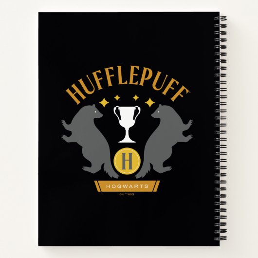 HUFFLEPUFF™ Badger und Cup House Pride Grafik Notizblock (Rückseite)