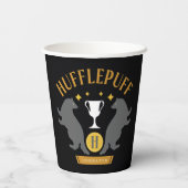 HUFFLEPUFF™ Badger und Cup House Pride Grafik Pappbecher (Rückseite)