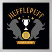 HUFFLEPUFF™ Badger und Cup House Pride Grafik Poster (Vorne)