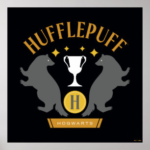 HUFFLEPUFF™ Badger und Cup House Pride Grafik Poster