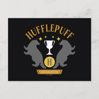 HUFFLEPUFF™ Badger und Cup House Pride Grafik Postkarte