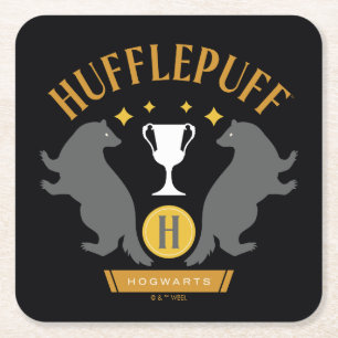 HUFFLEPUFF™ Badger und Cup House Pride Grafik Rechteckiger Pappuntersetzer