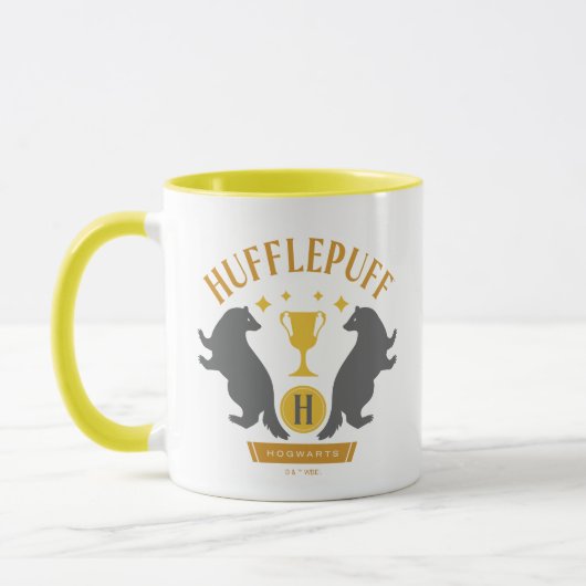 HUFFLEPUFF™ Badger und Cup House Pride Grafik Tasse (Links)
