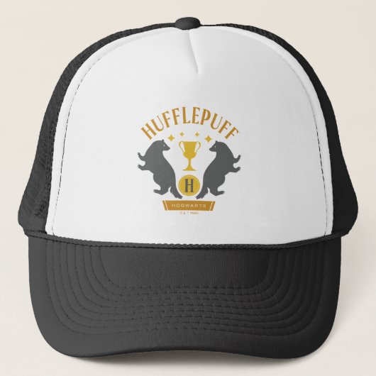 HUFFLEPUFF™ Badger und Cup House Pride Grafik Truckerkappe (Vorderseite)