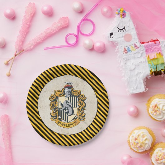 Hufflepuff Crest Pappteller (Party)