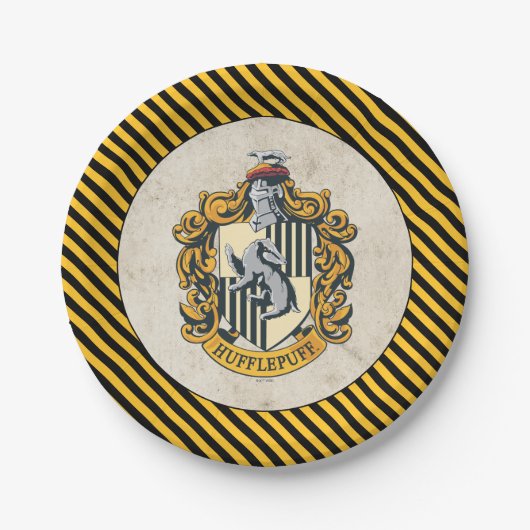 Hufflepuff Crest Pappteller (Vorderseite)