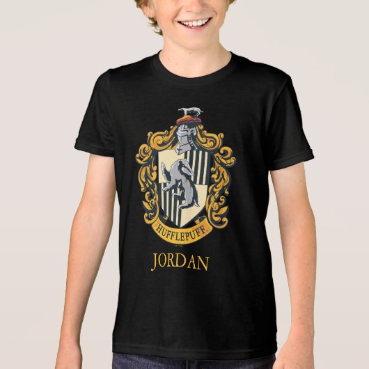 Hufflepuff Crest Tri-Blend Shirt (Vorderseite)