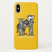 HUFFLEPUFF™ Crosshatched Emblem Case-Mate iPhone Hülle (Rückseite)