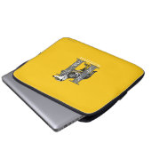 HUFFLEPUFF™ Crosshatched Emblem Laptopschutzhülle (Vorne Knopf)