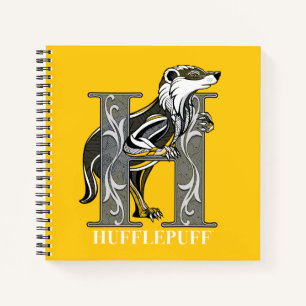 HUFFLEPUFF™ Crosshatched Emblem Notizblock