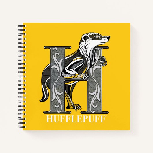 HUFFLEPUFF™ Crosshatched Emblem Notizblock (Vorderseite)