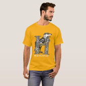 HUFFLEPUFF™ Crosshatched Emblem T-Shirt (Vorne ganz)