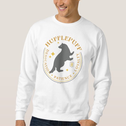HUFFLEPUFF™ Dachs-Haus-Stolz-Abzeichen Sweatshirt (Vorderseite)