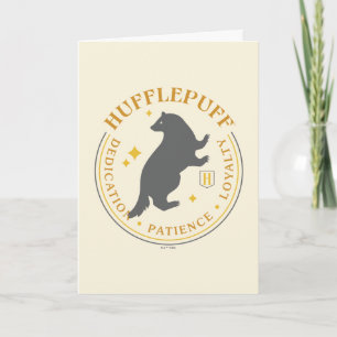 HUFFLEPUFF™ Dachshund-Haus-Stolz-Abzeichen Karte