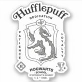 HUFFLEPUFF™ Dedication Patience Loyalty Crest Aufkleber (Vorderseite)