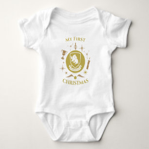 HUFFLEPUFF™ Erstes Weihnachtsfest Weihnachtskugel Baby Strampler