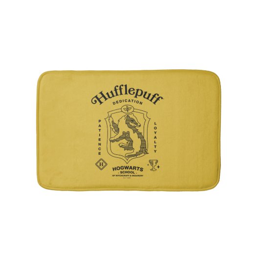 HUFFLEPUFF™ Hingabe Geduld Loyalität Wappen Badematte (Vorderseite)