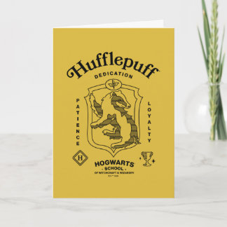 HUFFLEPUFF™ Hingabe Geduld Loyalität Wappen Karte