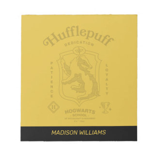 HUFFLEPUFF™ Hingabe Geduld Loyalität Wappen Notizblock