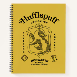 HUFFLEPUFF™ Hingabe Geduld Loyalität Wappen Notizblock