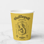 HUFFLEPUFF™ Hingabe Geduld Loyalität Wappen Pappbecher (Rückseite)