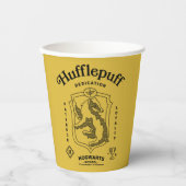 HUFFLEPUFF™ Hingabe Geduld Loyalität Wappen Pappbecher (Vorderseite)
