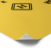 HUFFLEPUFF™ Hingabe Geduld Loyalität Wappen Poster (Ecke)