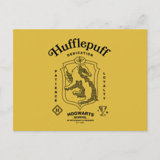 HUFFLEPUFF™ Hingabe Geduld Loyalität Wappen Postkarte
