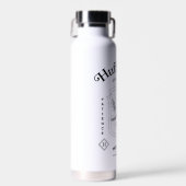 HUFFLEPUFF™ Hingabe Geduld Loyalität Wappen Trinkflasche (Vorne)