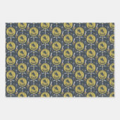 HUFFLEPUFF™ Holiday Bauble Graphic Geschenkpapier Set (Vorderseite)