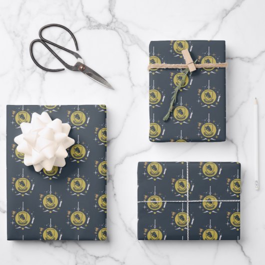 HUFFLEPUFF™ Holiday Bauble Graphic Geschenkpapier Set (Vorderseite)