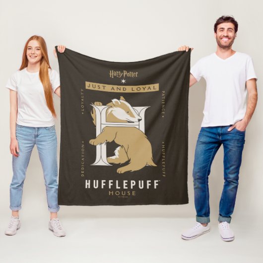 HUFFLEPUFF™ House Just and Loyal Fleecedecke (Beispiel)