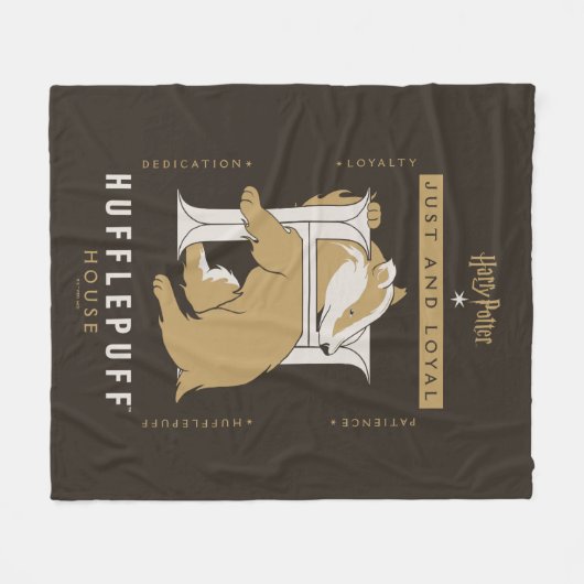 HUFFLEPUFF™ House Just and Loyal Fleecedecke (Vorderseite (Horizontal))