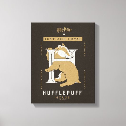 HUFFLEPUFF™ House Just and Loyal Leinwanddruck (Vorderseite)