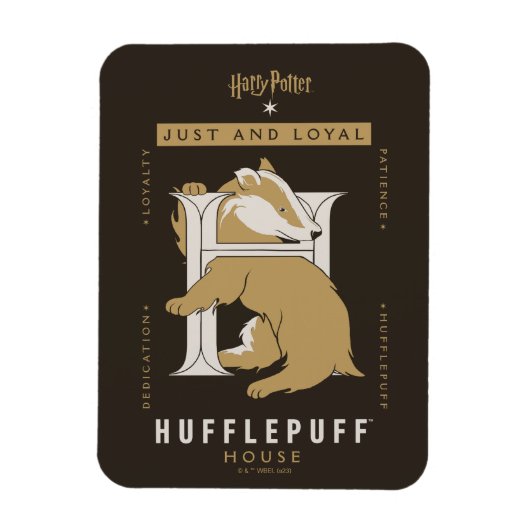 HUFFLEPUFF™ House Just and Loyal Magnet (Vertikal)