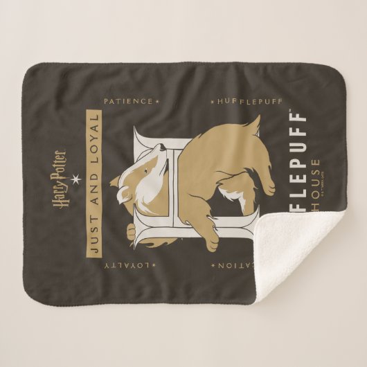 HUFFLEPUFF™ House Just and Loyal Sherpadecke (Vorderseite (Horizontal))