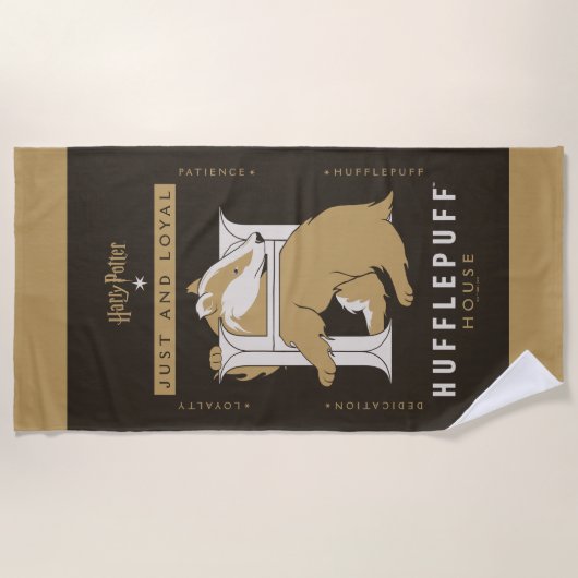 HUFFLEPUFF™ House Just and Loyal Strandtuch (Vorderseite)