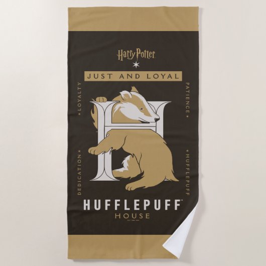 HUFFLEPUFF™ House Just and Loyal Strandtuch (Vorderseite)