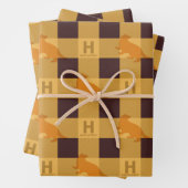 HUFFLEPUFF™ Karo Kariertes Muster Geschenkpapier Set (Beispiel)