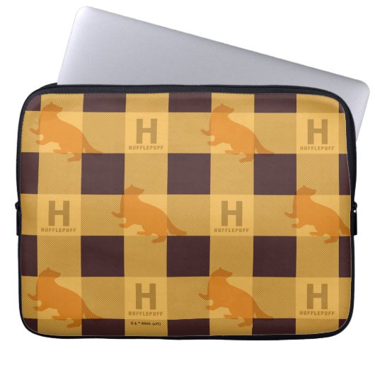 HUFFLEPUFF™ Karo Kariertes Muster Laptopschutzhülle (Vorderseite)
