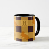 HUFFLEPUFF™ Karo Kariertes Muster Tasse (VorderseiteRechts)